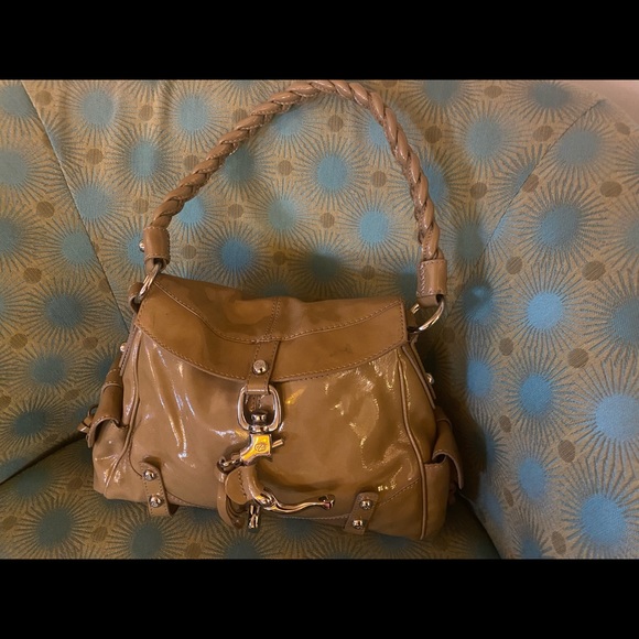 Francesco Biasia Patent Leather Handbag with duster and tags (not attached) - Picture 3 of 16